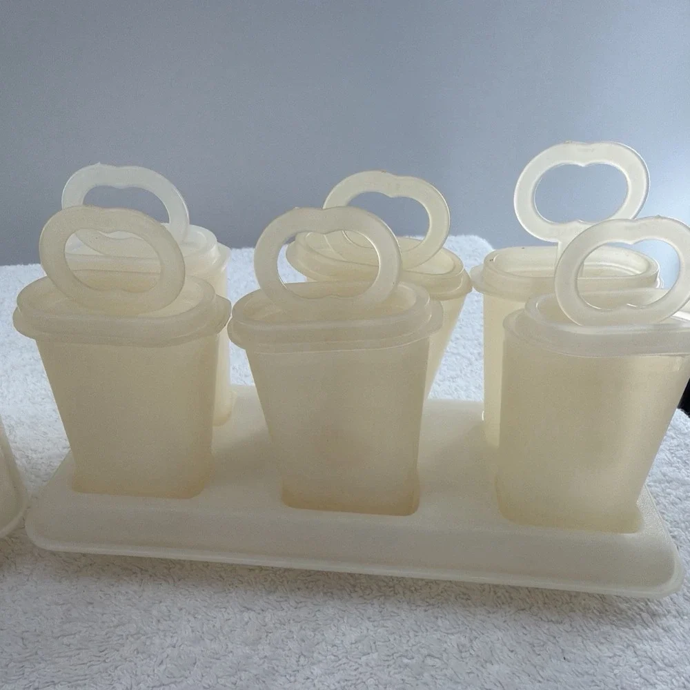 Vintage Tupperware Popsicle Freezer Pop Makers 2 Sets 12 Molds 2 Trays Complete